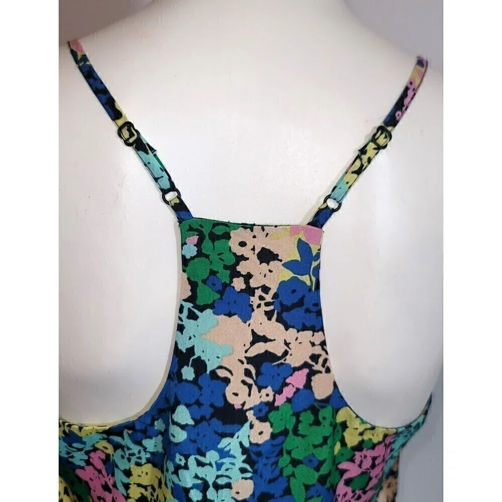 J. Crew Floral Racer Back Top - Size 2